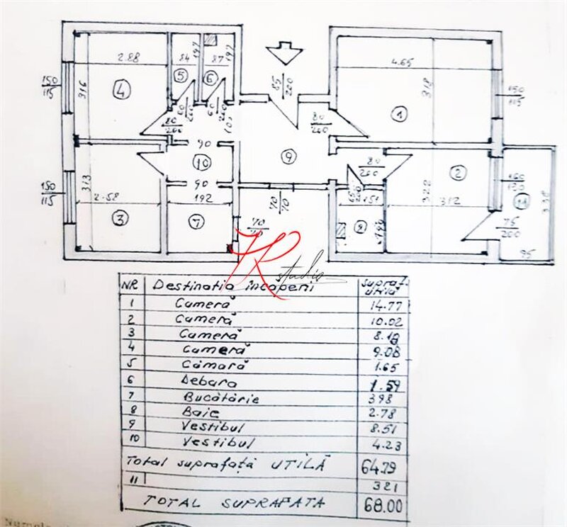 Tei Vanzare apartament 4 camere, complet renovat si mobilat